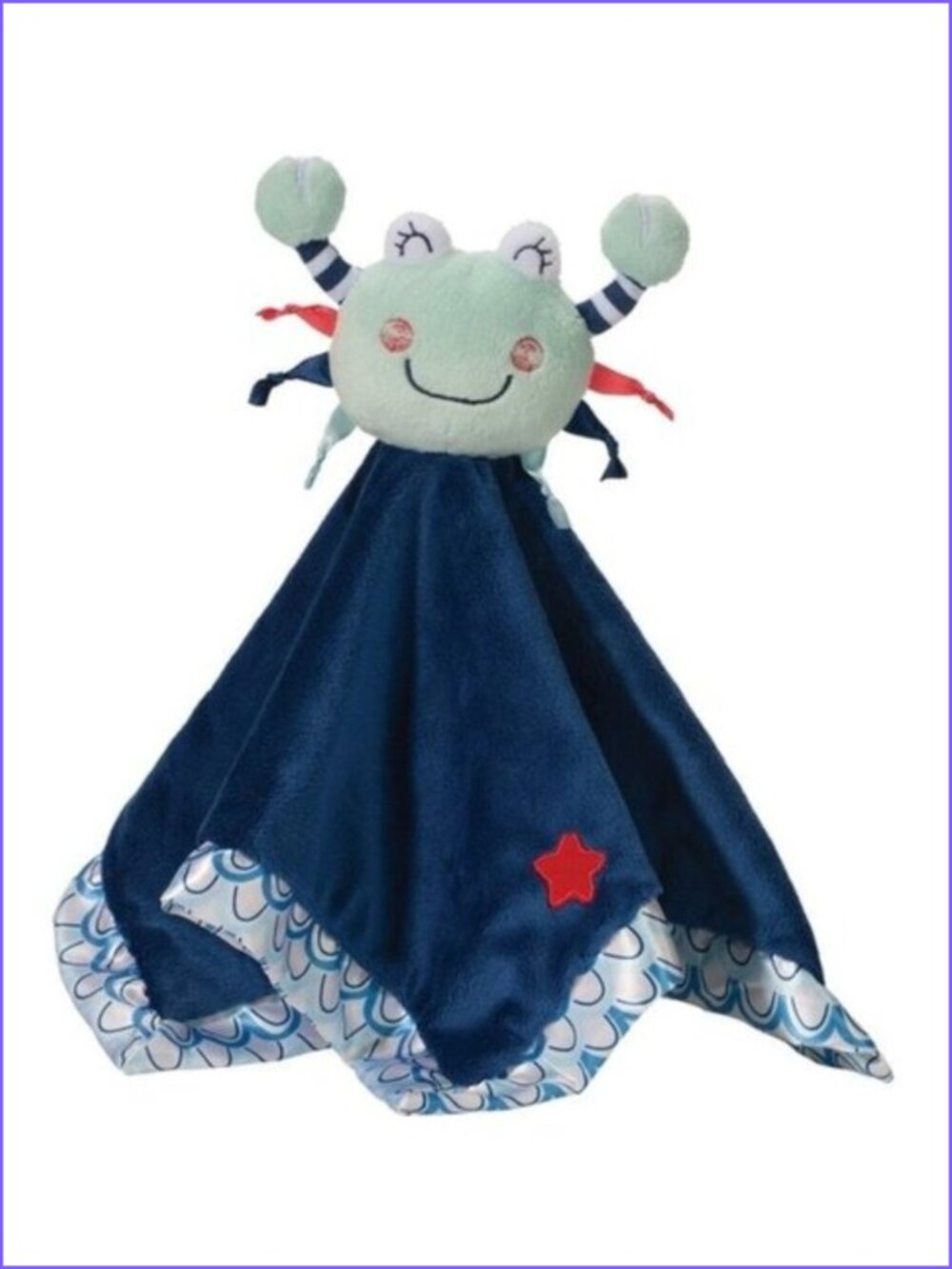 Douglas Baby Lil Snuggler Dark Blue Crab Security Blanket Lovey New w/ Tag